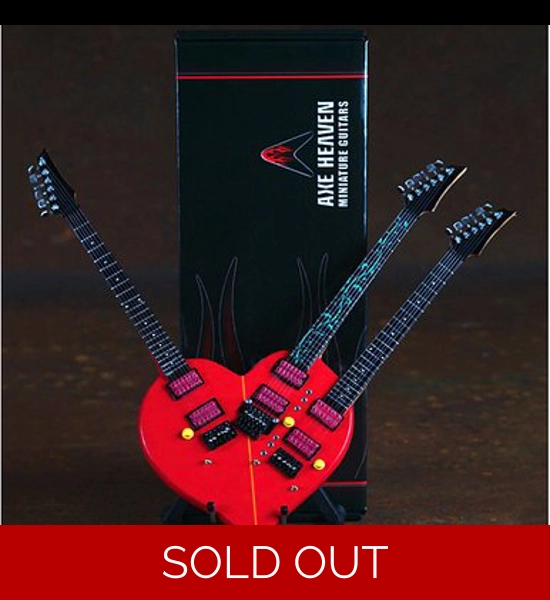 Axe Heaven Steve Vai Triple-Neck Heart Guitar